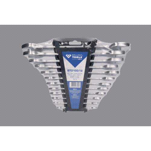 Doppel-Maulschl&uuml;ssel-Satz, 12-tlg BRILLIANT TOOLS BT010012