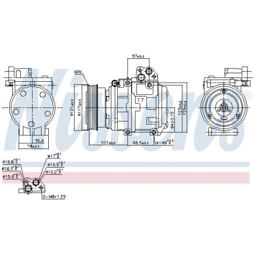 NISSENS Kompressor, Klimaanlage ** FIRST FIT ** 890234