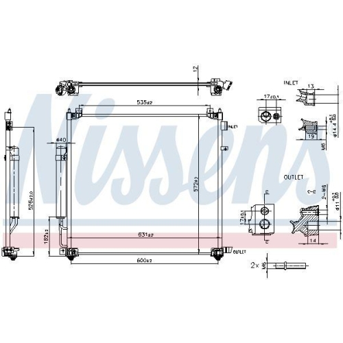 NISSENS Kondensator, Klimaanlage ** FIRST FIT ** 941295