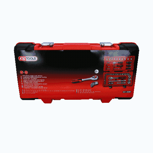 1/4 Zoll+1/2 Zoll Steckschl&uuml;ssel-Satz, 68-tlg KS TOOLS 951.0668