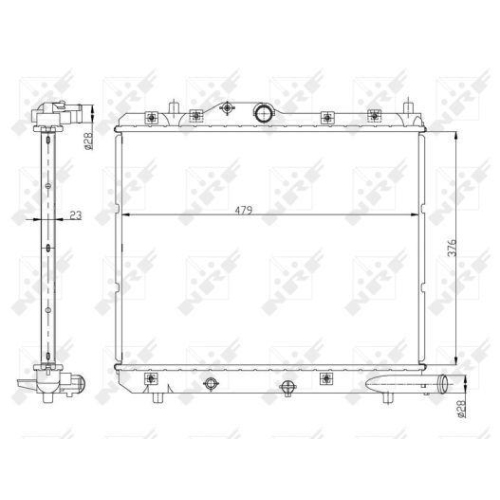 NRF K&uuml;hler, Motork&uuml;hlung EASY FIT 56147