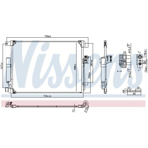 NISSENS Kondensator, Klimaanlage ** FIRST FIT ** 941208