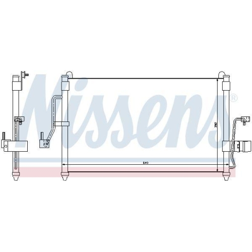 NISSENS Kondensator, Klimaanlage 94454
