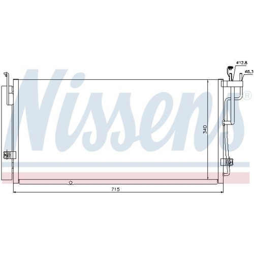 NISSENS Kondensator, Klimaanlage 94823