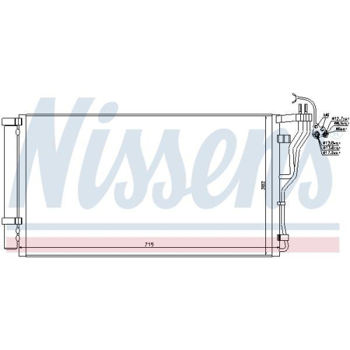 NISSENS Kondensator, Klimaanlage 940347