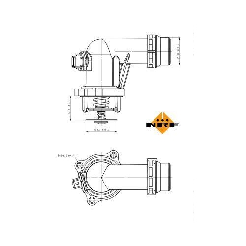 NRF Thermostat, Kühlmittel EASY FIT 725001
