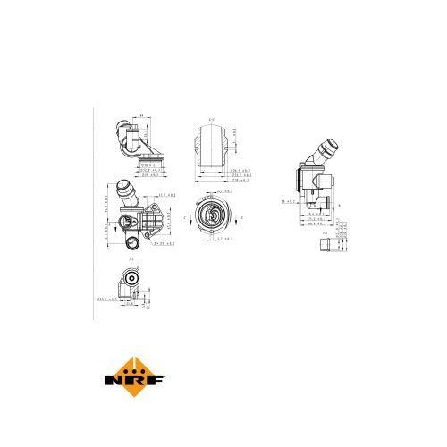 NRF Thermostat, Kühlmittel EASY FIT 725003