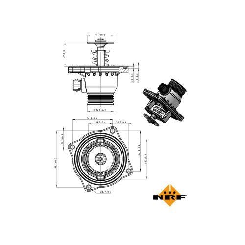 NRF Thermostat, Kühlmittel EASY FIT 725005