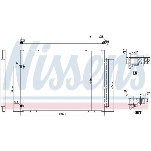 NISSENS Kondensator, Klimaanlage ** FIRST FIT ** 940848