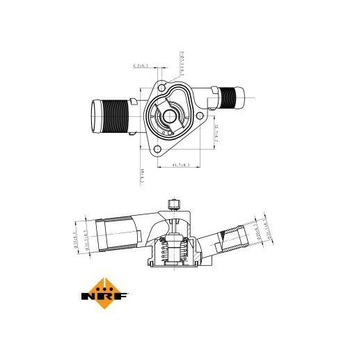 NRF Thermostat, K&uuml;hlmittel EASY FIT 725009