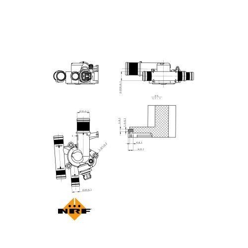 NRF Thermostat, K&uuml;hlmittel EASY FIT 725011
