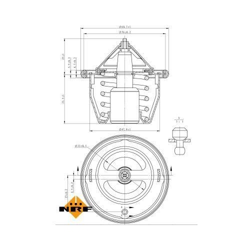 NRF Thermostat, K&uuml;hlmittel EASY FIT 725012