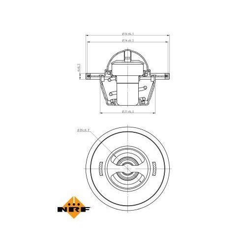 NRF Thermostat, K&uuml;hlmittel EASY FIT 725016