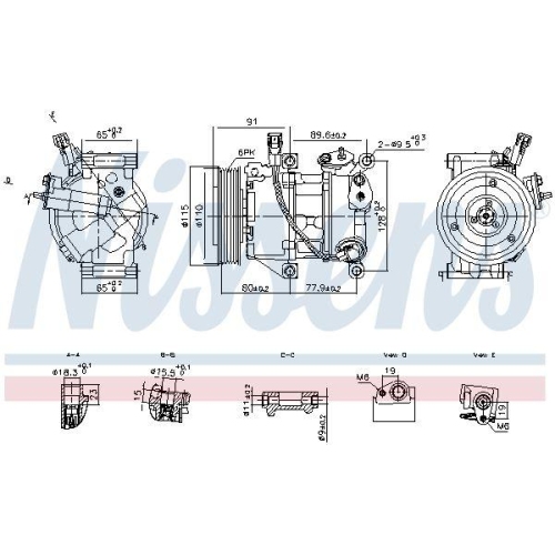 NISSENS Kompressor, Klimaanlage ** FIRST FIT ** 891114
