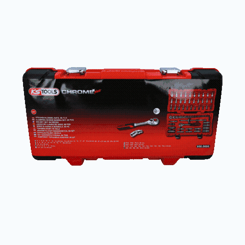 3/8 Zoll CHROMEplus Steckschl&uuml;ssel-Satz, 66-tlg KS TOOLS 958.0666