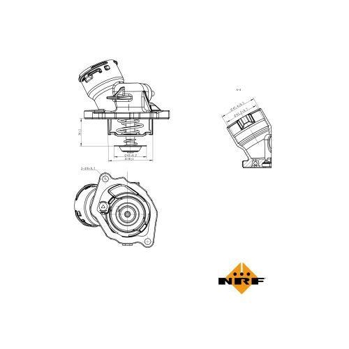 NRF Thermostat, Kühlmittel EASY FIT 725023