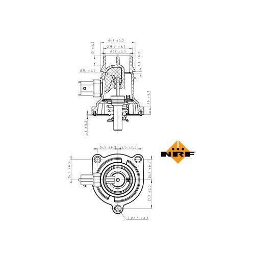 NRF Thermostat, Kühlmittel EASY FIT 725024