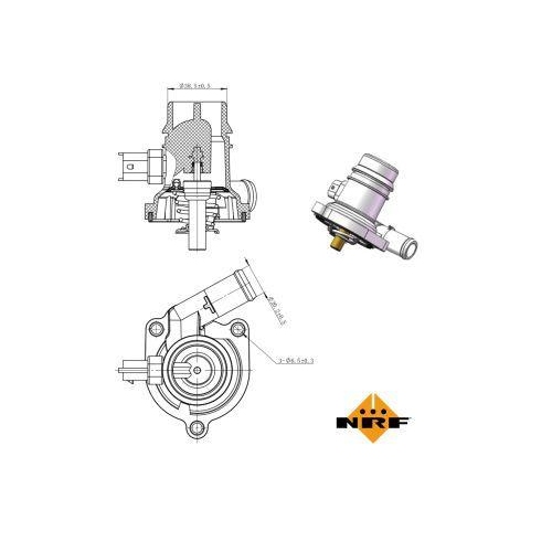 NRF Thermostat, K&uuml;hlmittel EASY FIT 725025