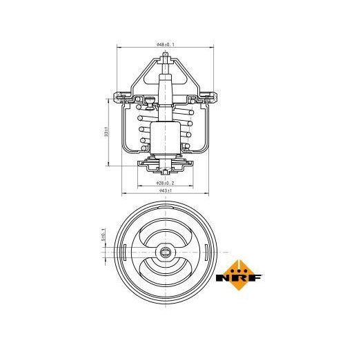 NRF Thermostat, K&uuml;hlmittel EASY FIT 725026