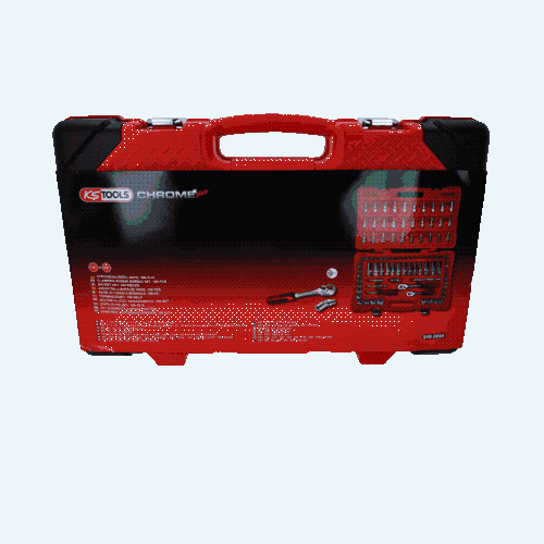 1/4 Zoll+3/8 Zoll CHROMEplus Steckschl&uuml;ssel-Satz, 100-tlg KS TOOLS 958.0699