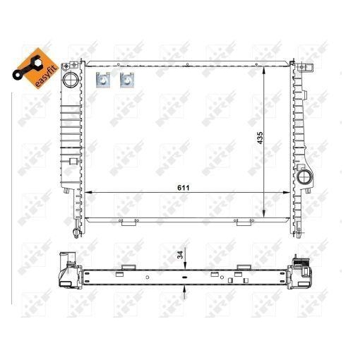 NRF K&uuml;hler, Motork&uuml;hlung EASY FIT 509625