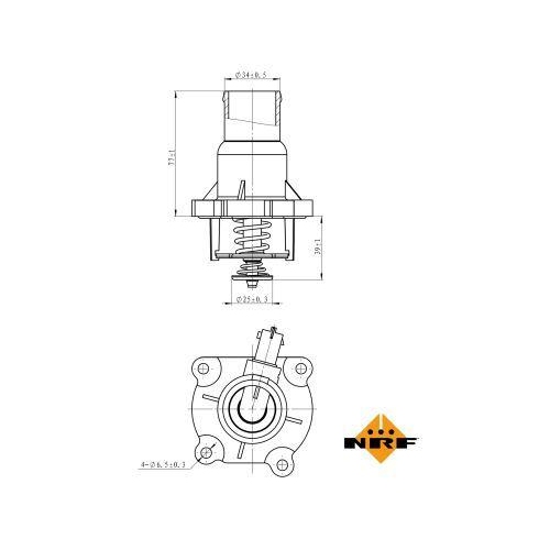 NRF Thermostat, K&uuml;hlmittel EASY FIT 725030