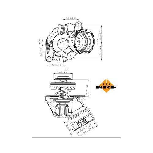 NRF Thermostat, Kühlmittel EASY FIT 725032