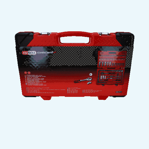 1/4 Zoll+1/2 Zoll CHROMEplus Steckschl&uuml;ssel-Satz, 110-tlg KS TOOLS 958.0711
