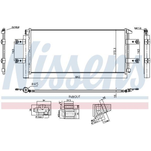 NISSENS Kondensator, Klimaanlage ** FIRST FIT ** 941254