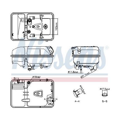NISSENS Ausgleichsbeh&auml;lter, K&uuml;hlmittel ** FIRST FIT ** 996074