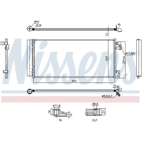 NISSENS Kondensator, Klimaanlage ** FIRST FIT ** 941242