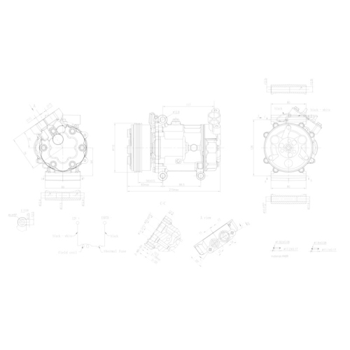 HELLA Kompressor, Klimaanlage >>> Easy2Fit <<< 8FK 366 200-261