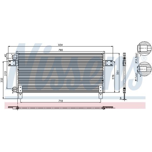 NISSENS Kondensator, Klimaanlage ** FIRST FIT ** 94681