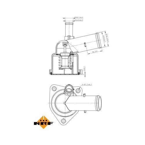 NRF Thermostat, K&uuml;hlmittel EASY FIT 725043