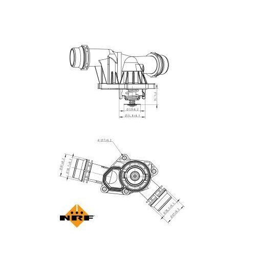 NRF Thermostat, Kühlmittel EASY FIT 725044