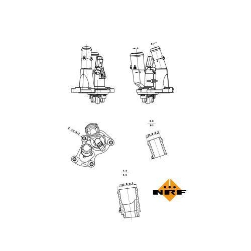 NRF Thermostat, K&uuml;hlmittel EASY FIT 725048