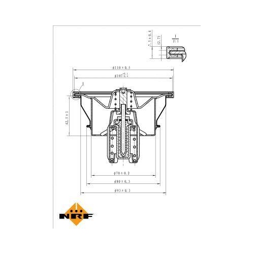 NRF Thermostat, K&uuml;hlmittel EASY FIT 725013