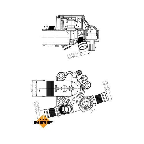 NRF Thermostat, K&uuml;hlmittel EASY FIT 725051