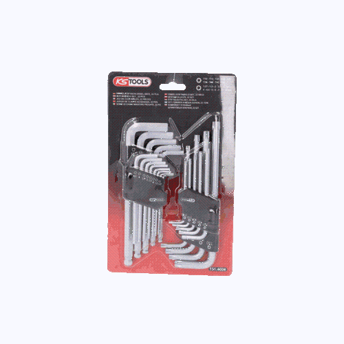 Winkelstiftschl&uuml;ssel-Satz, Torx, Innensechskant, 22-tlg KS TOOLS 151.4000