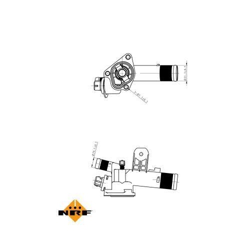 NRF Thermostat, K&uuml;hlmittel EASY FIT 725056