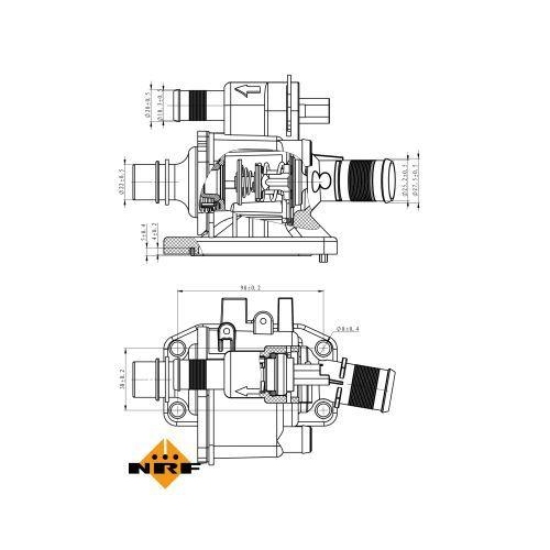 NRF Thermostat, K&uuml;hlmittel EASY FIT 725058