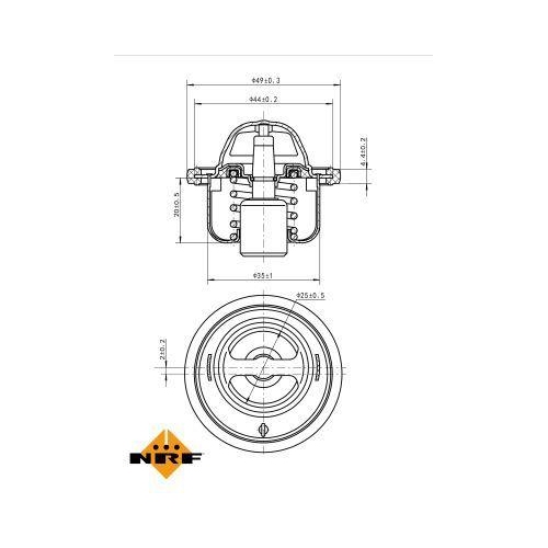 NRF Thermostat, K&uuml;hlmittel EASY FIT 725061