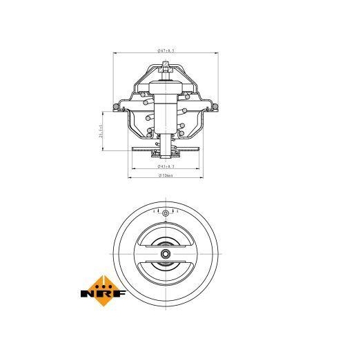 NRF Thermostat, K&uuml;hlmittel EASY FIT 725067