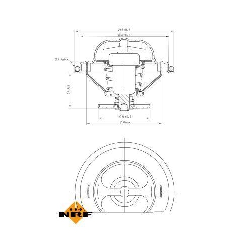 NRF Thermostat, Kühlmittel EASY FIT 725070