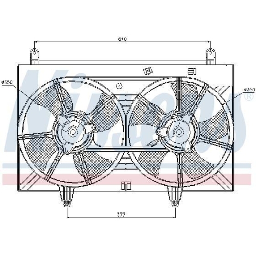 NISSENS L&uuml;fter, Motork&uuml;hlung 85615