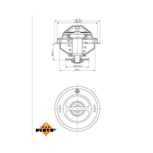NRF Thermostat, Kühlmittel EASY FIT 725075