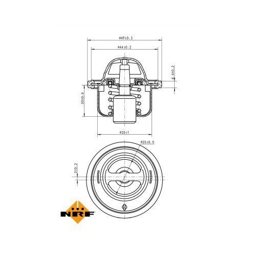 NRF Thermostat, Kühlmittel EASY FIT 725076