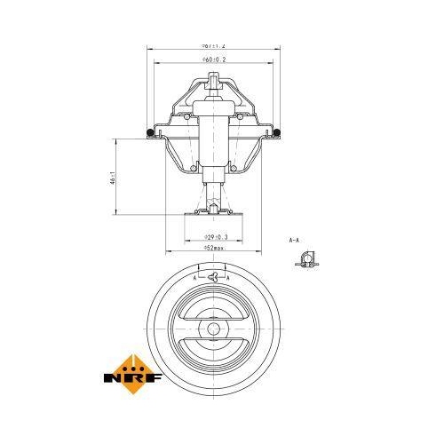 NRF Thermostat, Kühlmittel EASY FIT 725077