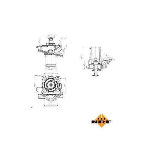 NRF Thermostat, Kühlmittel EASY FIT 725079