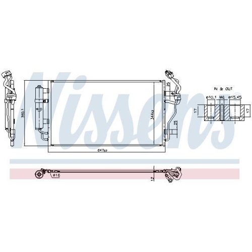 NISSENS Kondensator, Klimaanlage 941299